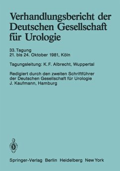 Cover Verhandlungsbericht der Deutschen Gesellschaft für Urologie (eBook, PDF)