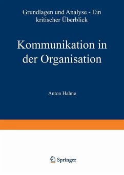 Kommunikation in der Organisation (eBook, PDF) - Hahne, Anton