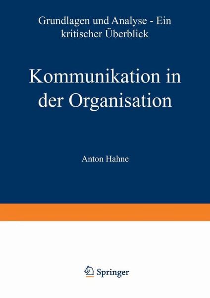 Kommunikation in der Organisation (eBook, PDF)