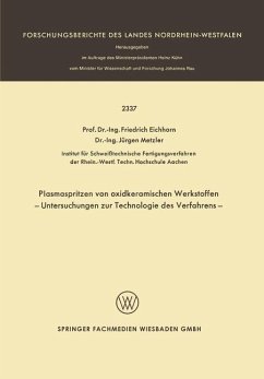 Plasmaspritzen von oxidkeramischen Werkstoffen (eBook, PDF) - Eichhorn, F.