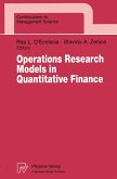Operations Research Models in Quantitative Finance (eBook, PDF)