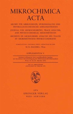 Sechstes Kolloquium über metallkundliche Analyse mit besonderer Berücksichtigung der Elektronenstrahl-Mikroanalyse Wien, 23. bis 25. Oktober 1972 (eBook, PDF)