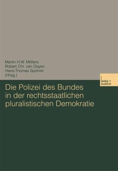 Cover Die Polizei des Bundes in der rechtsstaatlichen pluralistischen Demokratie (eBook, PDF)