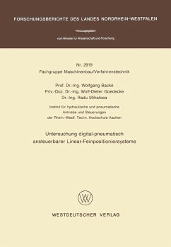 Cover Untersuchung digital-pneumatisch ansteuerbarer Linear-Feinpositioniersysteme (eBook, PDF)