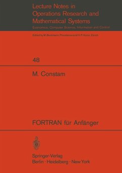 FORTRAN für Anfänger (eBook, PDF) - Constam, Martin