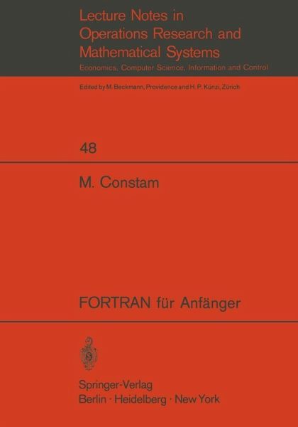 FORTRAN für Anfänger (eBook, PDF) FORTRAN für Anfänger (eBook, PDF)