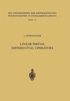 Linear Partial Differential Operators (eBook, PDF) - Hörmander, Lars