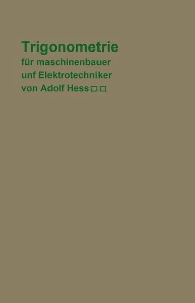 Trigonometrie für Maschinenbauer und Elektrotechniker (eBook, PDF)