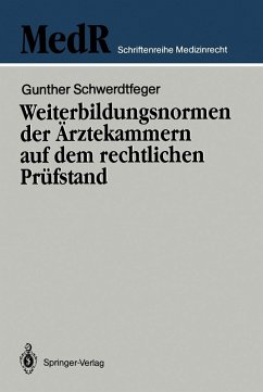 Cover Weiterbildungsnormen der Ärztekammern auf dem rechtlichen Prüfstand (eBook, PDF)