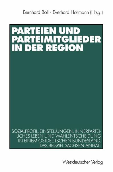 Parteien und Parteimitglieder in der Region (eBook, PDF)