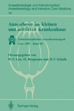 Anaesthesie im kleinen und mittleren Krankenhaus (eBook, PDF)