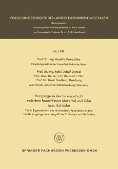 Cover Vorgänge in der Grenzschicht zwischen feuerfestem Material und Glas bzw. Schlacke (eBook, PDF)