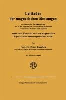 Leitfaden der magnetischen Messungen (eBook, PDF) - Gumlich, Ernst
