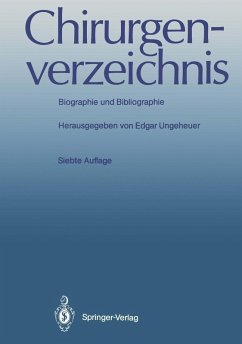 Chirurgenverzeichnis (eBook, PDF)