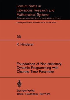 Foundations of Non-stationary Dynamic Programming with Discrete Time Parameter (eBook, PDF) - Hinderer, K.