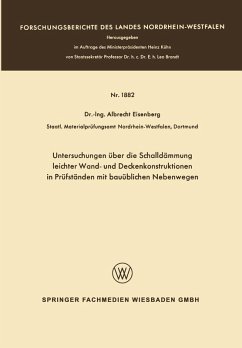 Cover Untersuchungen über die Schalldämmung leichter Wand- und Deckenkonstruktionen in Prüfständen mit bauüblichen Nebenwegen (eBook, PDF)