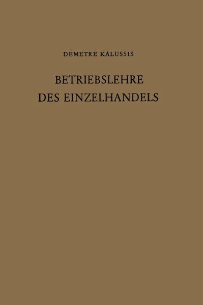 Betriebslehre des Einzelhandels (eBook, PDF) Betriebslehre des Einzelhandels (eBook, PDF)