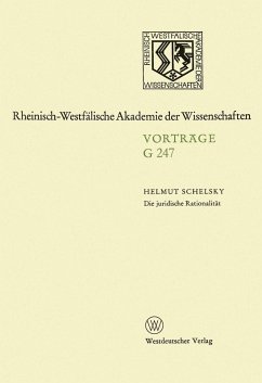 Die juridische Rationalität (eBook, PDF) - Schelsky, Helmut