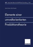 Elemente einer umweltorientierten Produktionstheorie (eBook, PDF)