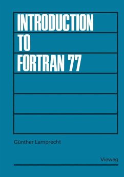 Introduction to FORTRAN 77 (eBook, PDF) - Lamprecht, Günther