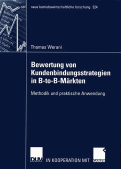 Bewertung von Kundenbindungsstrategien in B-to-B-Märkten (eBook, PDF) - Werani, Thomas