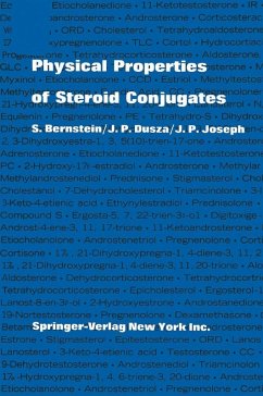 Physical Properties of Steroid Conjugates (eBook, PDF) - Bernstein, Seymour; Dusza, J. P.; Joseph, J. P.
