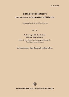 Untersuchungen über Bolzenschweißverfahren (eBook, PDF) - Krekeler, Karl