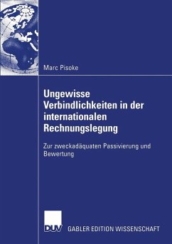Ungewisse Verbindlichkeiten in der internationalen Rechnungslegung (eBook, PDF) - Pisoke, Marc