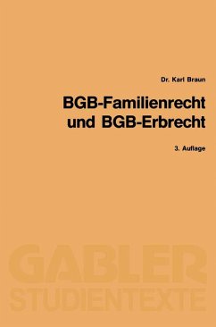 BGB-Familienrecht und BGB-Erbrecht (eBook, PDF) - Braun, Karl