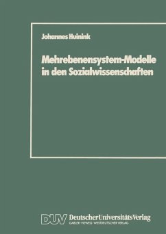 Mehrebenensystem-Modelle in den Sozialwissenschaften (eBook, PDF) - Huinink, Johannes