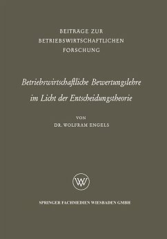 Cover Betriebswirtschaftliche Bewertungslehre im Licht der Entscheidungstheorie (eBook, PDF)