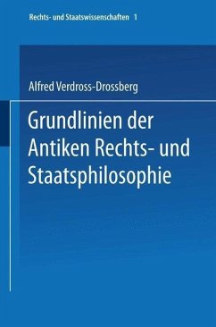 Cover Grundlinien der Antiken Rechts- und Staatsphilosophie (eBook, PDF)