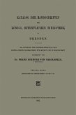 Katalog der Handschriften der Königl. Öffentlichen Bibliothek zu Dresden (eBook, PDF)