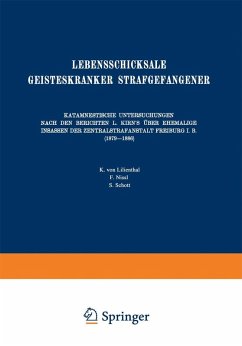 Cover Lebensschicksale Geisteskranker Strafgefangener (eBook, PDF)