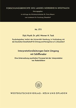 Cover Interpretationsleistungen beim Umgang mit Schiffsradar (eBook, PDF)