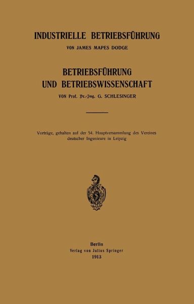 Industrielle Betriebsführung (eBook, PDF)