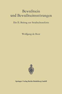 Bewußtsein und Bewußtseinsstörungen (eBook, PDF) - Boor, Wolfgang De
