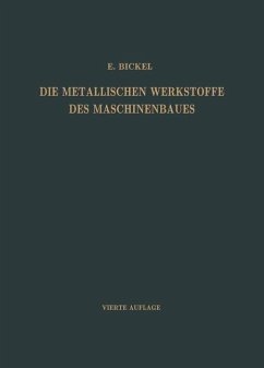 Die Metallischen Werkstoffe des Maschinenbaues (eBook, PDF) - Bickel, Adolf