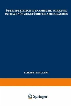 Cover Über Spezifisch-Dynamische Wirkung Intravenös Zugeführter Aminosäuren (eBook, PDF)