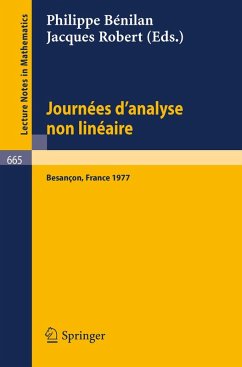 Journees d'Analyse Non Lineaire (eBook, PDF)