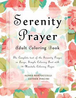 Serenity Prayer Adult Coloring Book - Pincini, Esther; Bartoccelli, Agnes