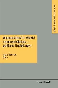 Cover Ostdeutschland im Wandel: Lebensverhältnisse - politische Einstellungen (eBook, PDF)