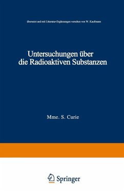 Cover Untersuchungen über die Radioaktiven Substanzen (eBook, PDF)