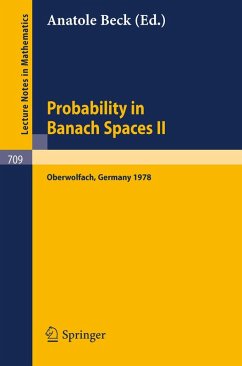 Probability in Banach Spaces II (eBook, PDF)
