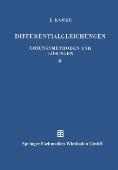 Cover Differentialgleichungen Lösungsmethoden und Lösungen (eBook, PDF)