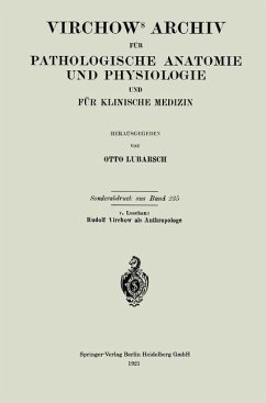 Virchows Archiv für Pathologische Anatomie und Physiologie und für Klinische Medizin (eBook, PDF) - Luschan, Felix Von