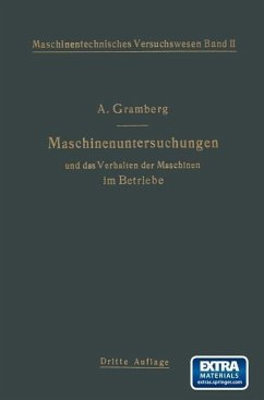 Maschinenuntersuchungen und das Verhalten der Maschinen im Betriebe (eBook, PDF) - Gramberg, Anton