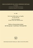 Tafeln zur Harmonischen Analyse der Bewegungen viergliedriger Gelenkgetriebe (eBook, PDF)