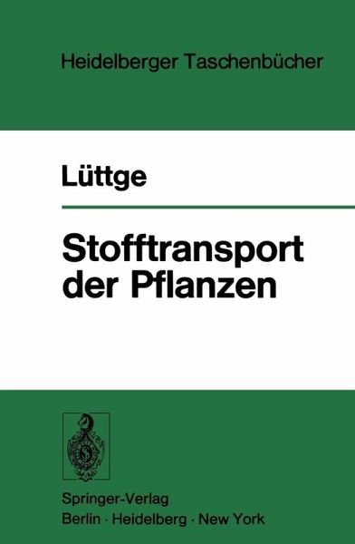 Stofftransport der Pflanzen (eBook, PDF) Stofftransport der Pflanzen (eBook, PDF)