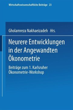 Neurere Entwicklungen in der Angewandten Ökonometrie (eBook, PDF)